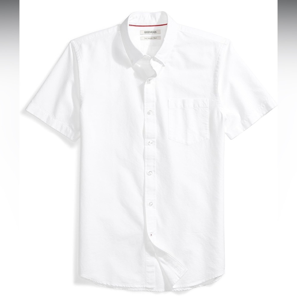 Goodthreads | Men's Slim-Fit Short-Sleeve Oxford Shirt with Pocket size L